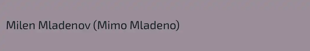 Milen Mladenov (Mimo Mladeno)